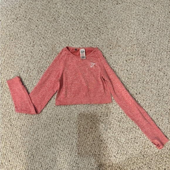Gymshark Tops - Gymshark Vital Seamless Long Sleeve Crop - Coral Marl size medium EUC